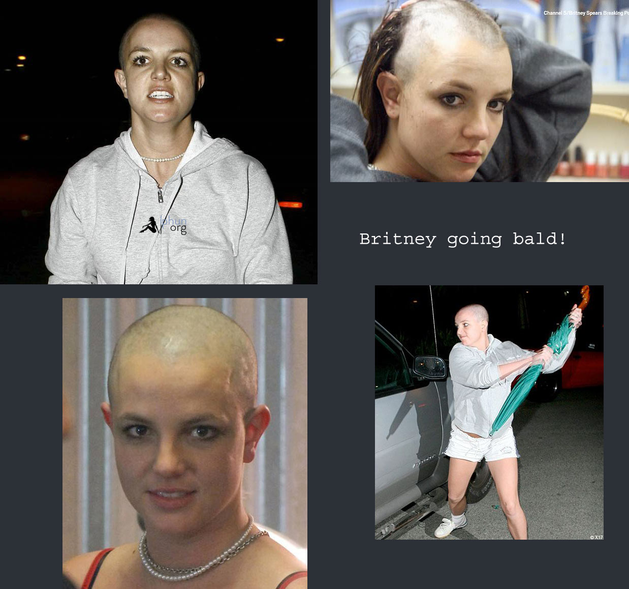 Britney going bald in the year 2007