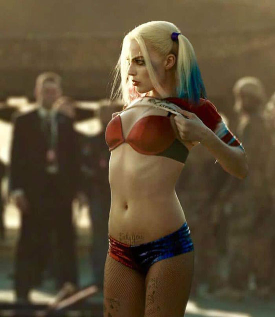 Margot Robbie as Harley Quinn in Suicide Squat